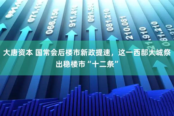 大唐资本 国常会后楼市新政提速，这一西部大城祭出稳楼市“十二条”